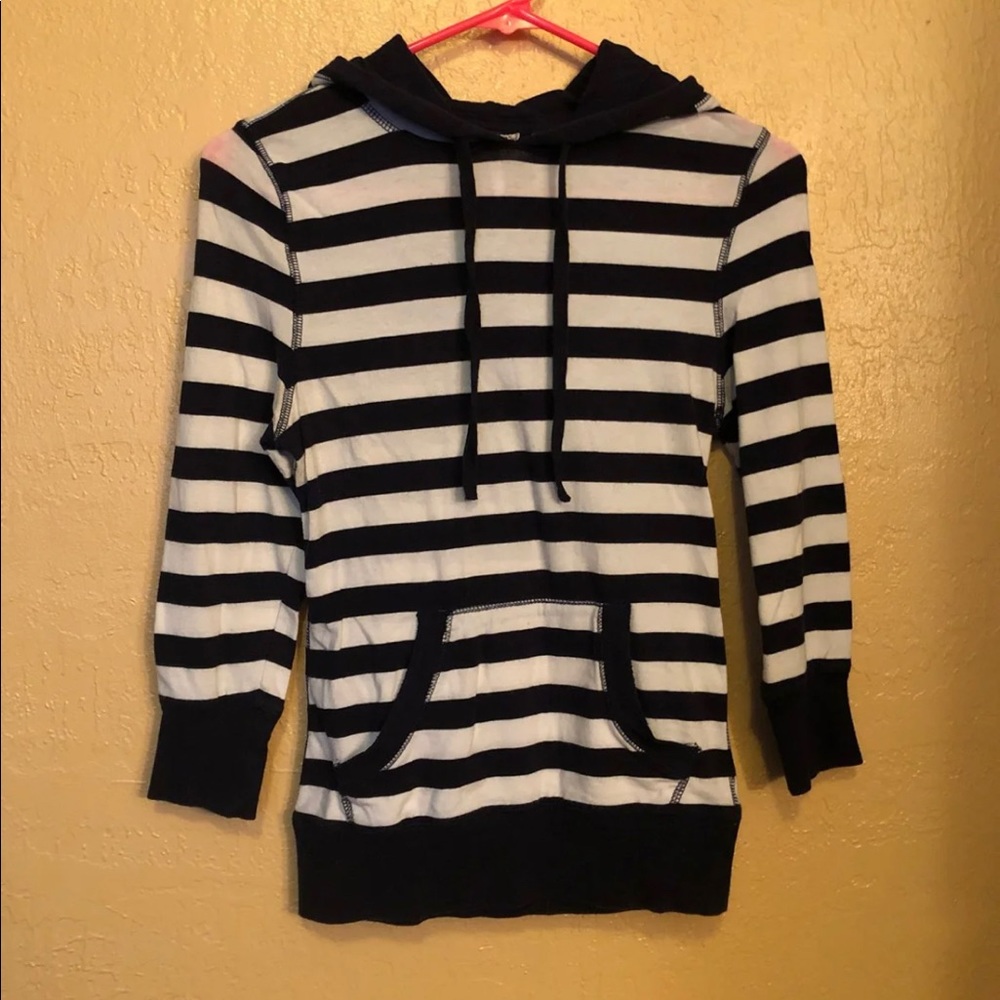 Striped Pullover Hoodie